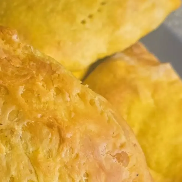Golden patties fresh from the oven