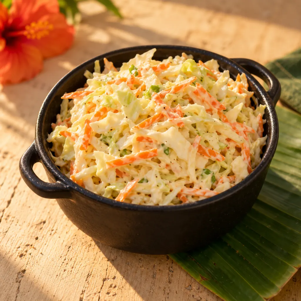 Crunchy homemade coleslaw